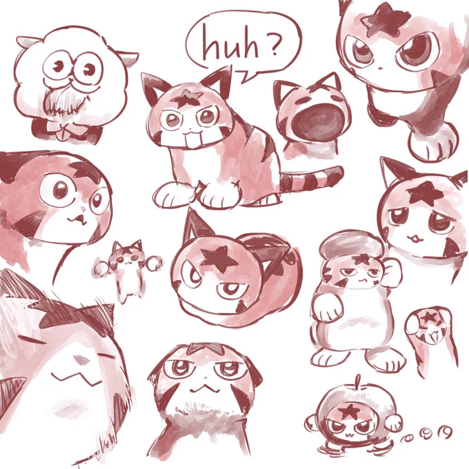 ミームニャックル
#猫の日 
 #脱獄ごっこイラスト 