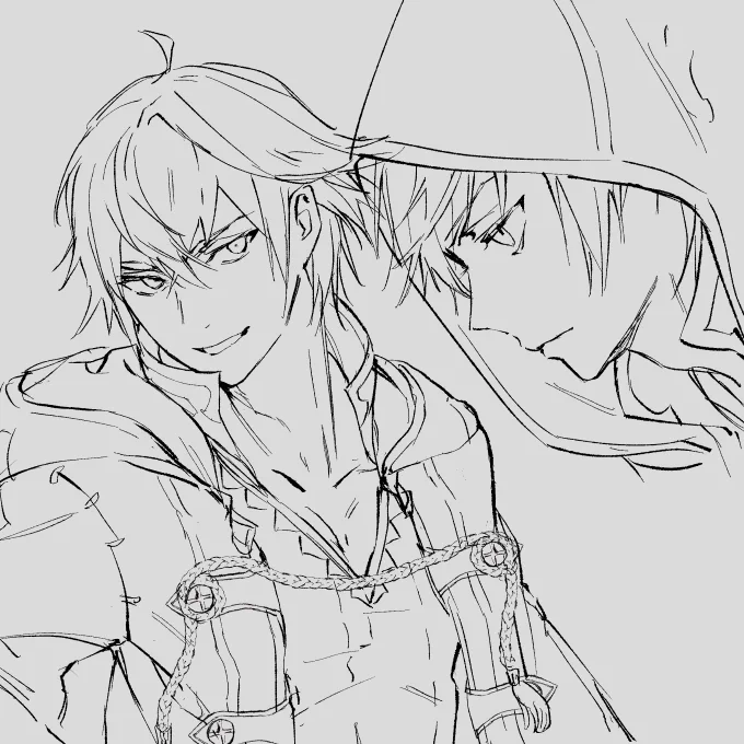 ちょっと前に描いたギム男さんをペン入れしてみた 