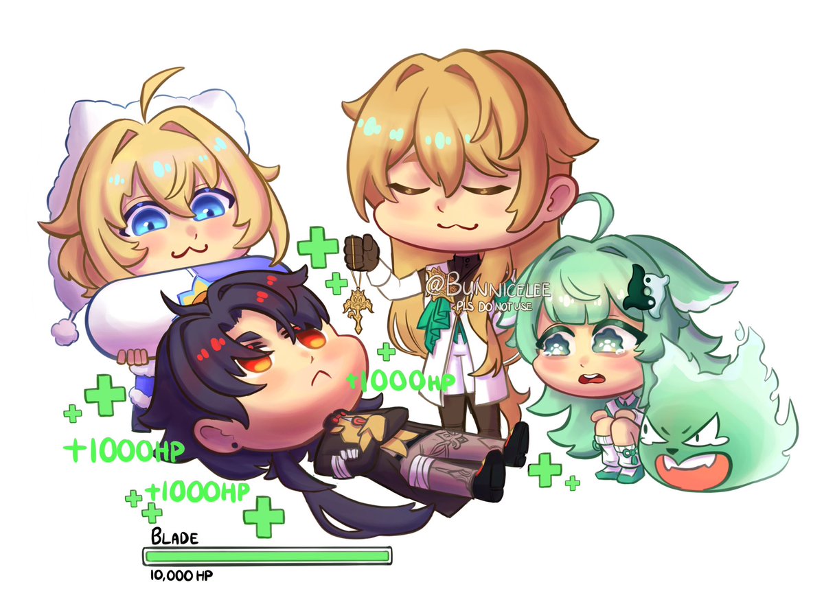 Always remember to heal your Blades 😂✨ #HonkaiStarRail #Blade #Luocha #Huohuo #Lynx