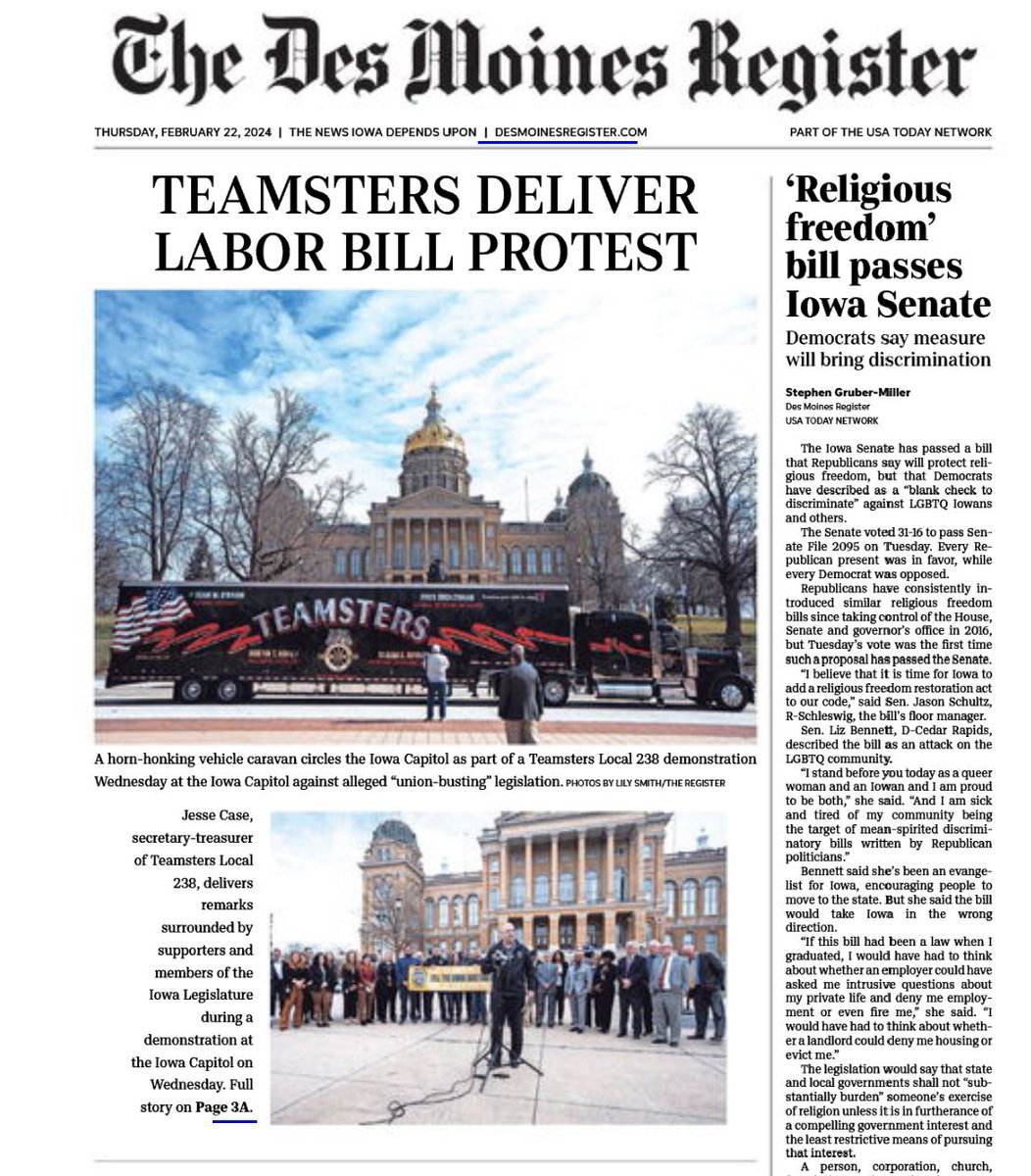 Headline news! #Teamsters