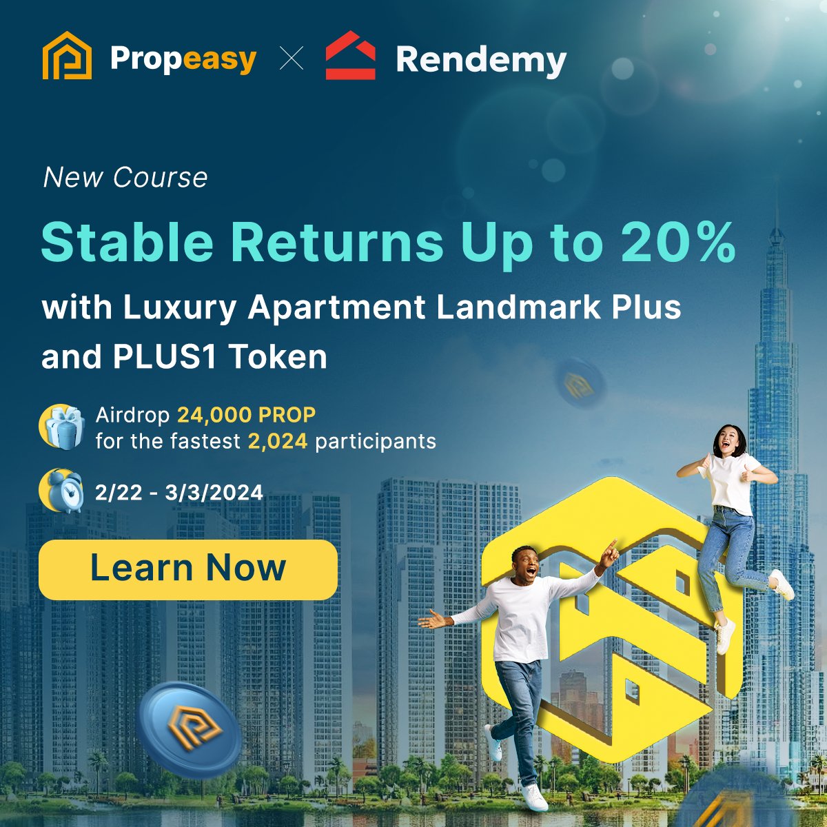 PropeasyGlobal's tweet photo. ๐ Exclusively at our new course: https://t.co/fP4Cveq8BA
๐ฐ Learn about #PLUS1 token and earn a share of 24,000 PROP in Airdrop rewards for the fastest 2,024 learners!
๐ Detailed Rule: https://t.co/RD8Quc0Lsq
#Propeasy #Rendemy #LearntoEarn #PLUS1course #AirdropAlert https://t.co/lBVcRivfha