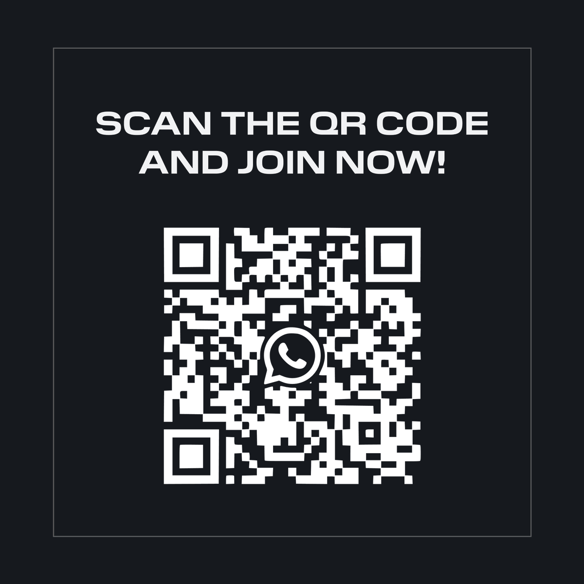 The Geek Gathering WhatsApp community - A place to connect with fellow geeks.

The conversation has already started; scan the QR code and join now! 🙌

#TheGeekGathering #Osijek #Croatia
