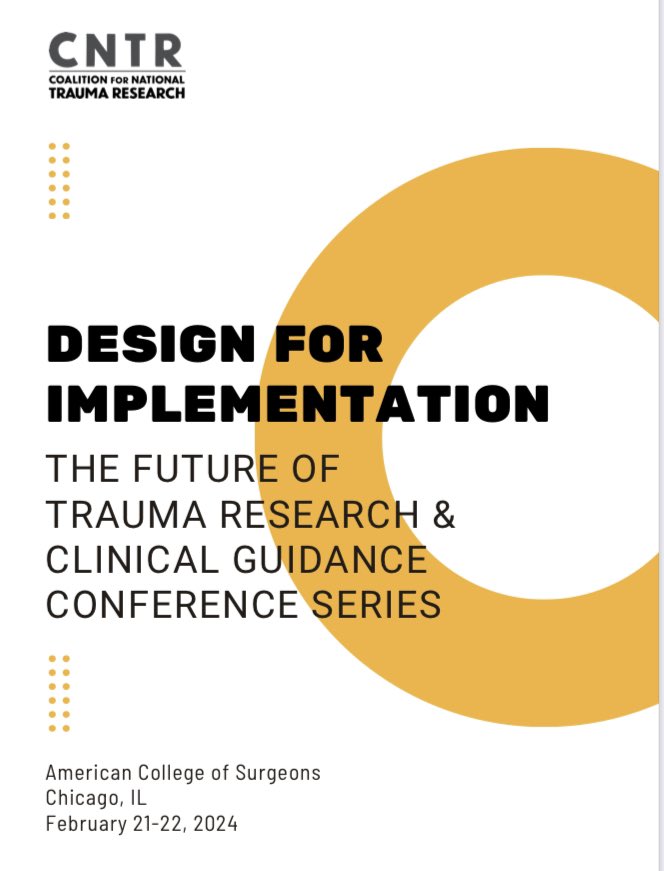 Lacey LaGrone kicking off day 2 of #DFI2024. Excited to hear from #Implementation science as it applies to trauma.