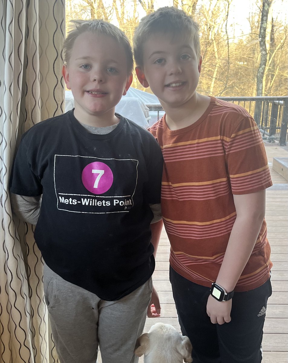 My incredible sons, Connor & Luke, are once again raising money to fight childhood cancer by shaving their heads for St. Baldrick's. Please consider supporting them with a donation if you can. stbaldricks.org/participants/m…