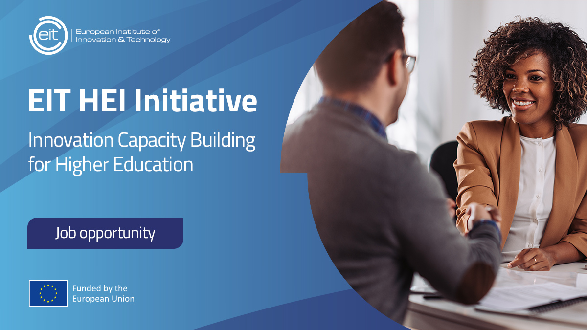 🚨 @EITeu's HEI Initiative is hiring a HEI Policy and Alliances Manager for the HEI Initiative! Are you an expert in policy around #innovation and #entrepreneurship in #HigherEducation? Apply to join our team here➡️ linkedin.com/jobs/view/3832… #EIT_HEI #JobOpportunity