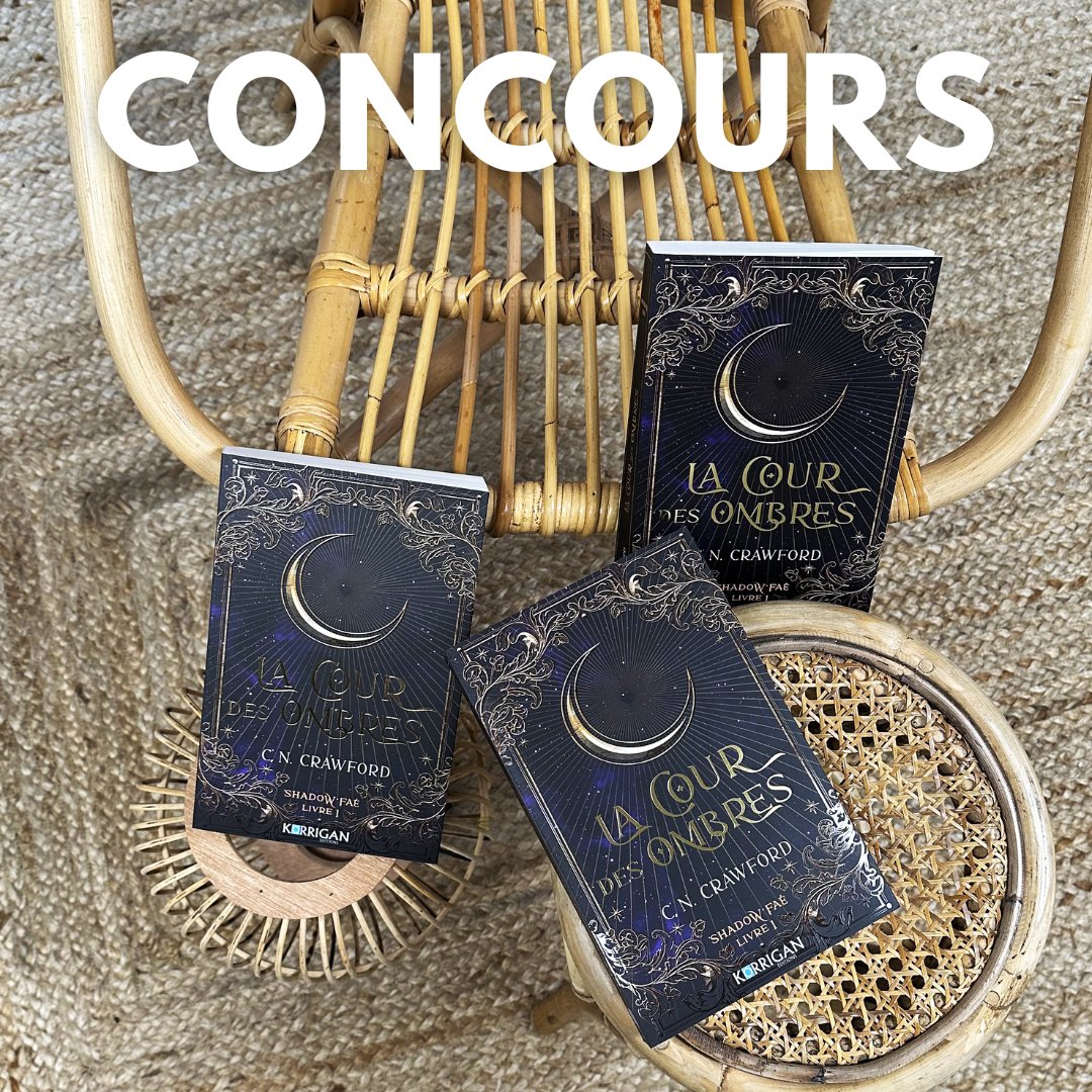 KorriganEdition's tweet photo. 🌙 CONCOURS 🌙 

Nous vous proposons de tenter de remporter 3 exemplaires de "La Cour des ombres", écrit par C. N. Crawford, ainsi que 3 pochons à livre.

Pour participer :
1️⃣ Être abonné ✅ 
2️⃣ Liker + RT ♥️
3️⃣ Commenter en identifiant un ami

Le concours se termine le 03/03. https://t.co/Yjv7nCG64m