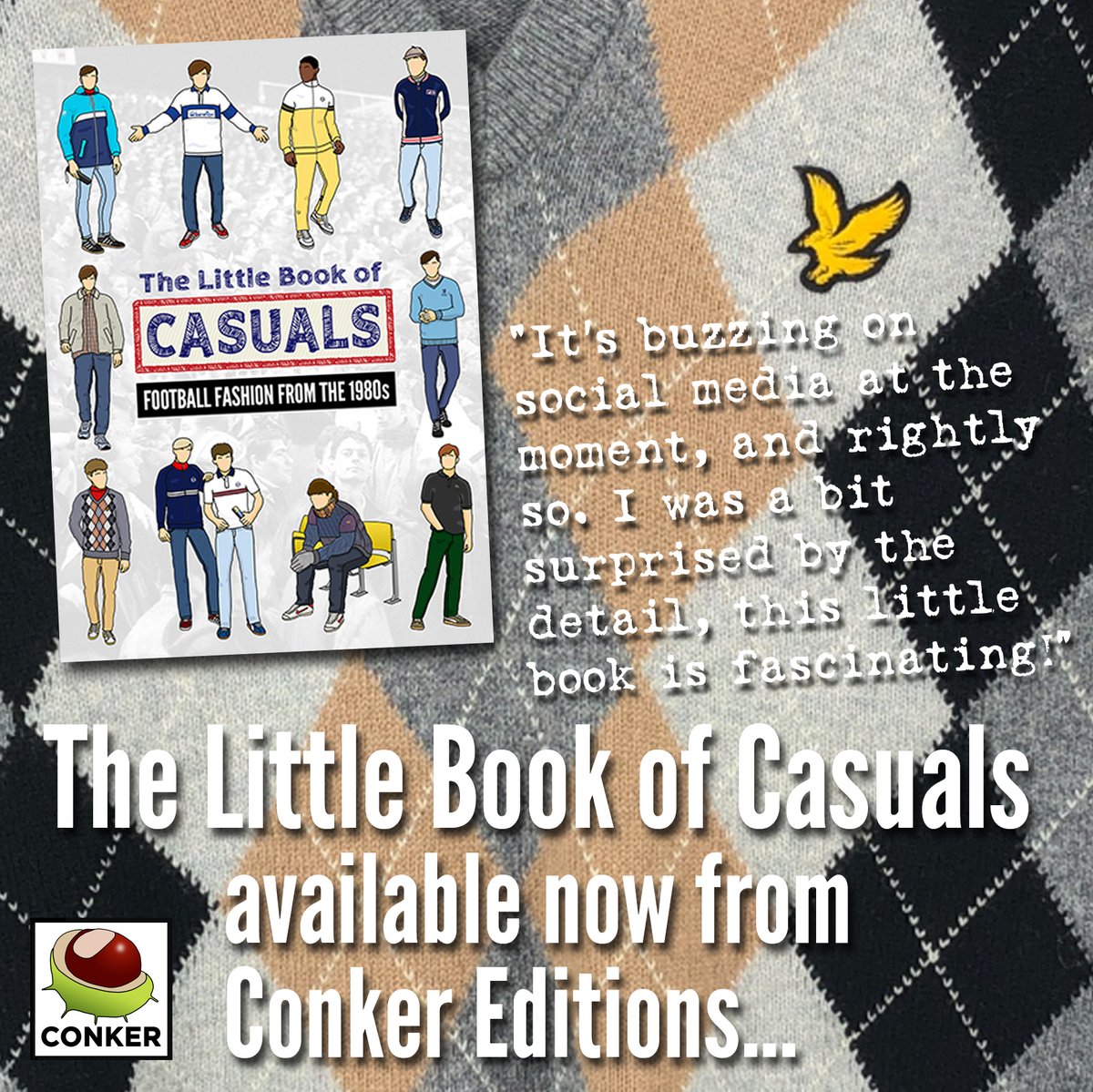 'The Little Book of Casuals - Football Fashion from the 80s'. A deep dive into the terrace cult that had no name, until it did. You can get an author signed copy from the Conker Shop: conkereditions.co.uk/shop/ Also available on Amazon: tinyurl.com/5byb66fv #casual #dressers