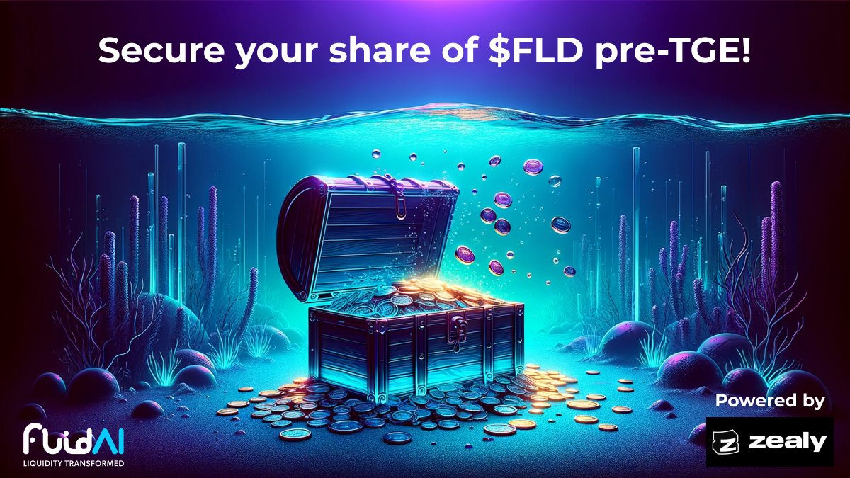 FLD_AI's tweet photo. 🚀 Earn XP on Zealy to secure your share of $FLD tokens before the TGE!

💡 Every participant will receive the tokens, in proportion to the points earned.

Join FluidAI Zealy Questboard now, complete quests, and get ahead: 

➡️ https://t.co/UwhNSkdkdg

#Zealy #Crypto #FluidAI https://t.co/24z61iDKim