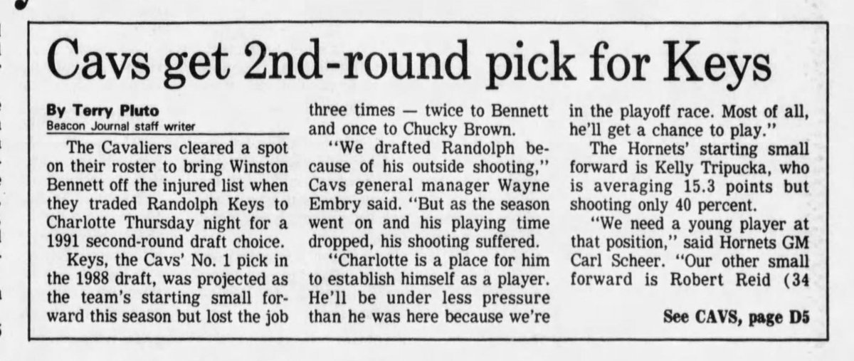MrCleveland_216's tweet image. February 22, 1990: SI Cover Boy Traded 🏀
Cavs trade Randolph Keys to Charlotte 
Former 1st rd pick, could never beat out Chucky Brown or Winston Bennett for SF spot
1.5 yrs w/ #LetEmKnow  5 yrs in #NBA 
Last  Laker to wear #8 before Kobe #SICover #Randolph