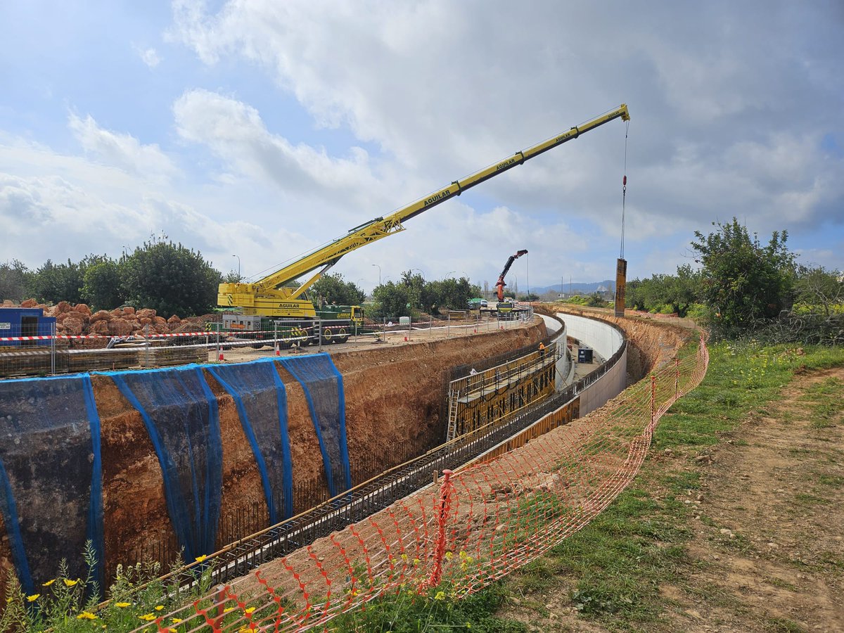 sferroviarism's tweet photo. ➡️ Avançam a bon ritme en les obres de construcció de l'ampliació del metro fins al #ParcBit 

✅ A finals d'enguany, tindrem una nova estació en servei. https://t.co/VPafd2Snxp