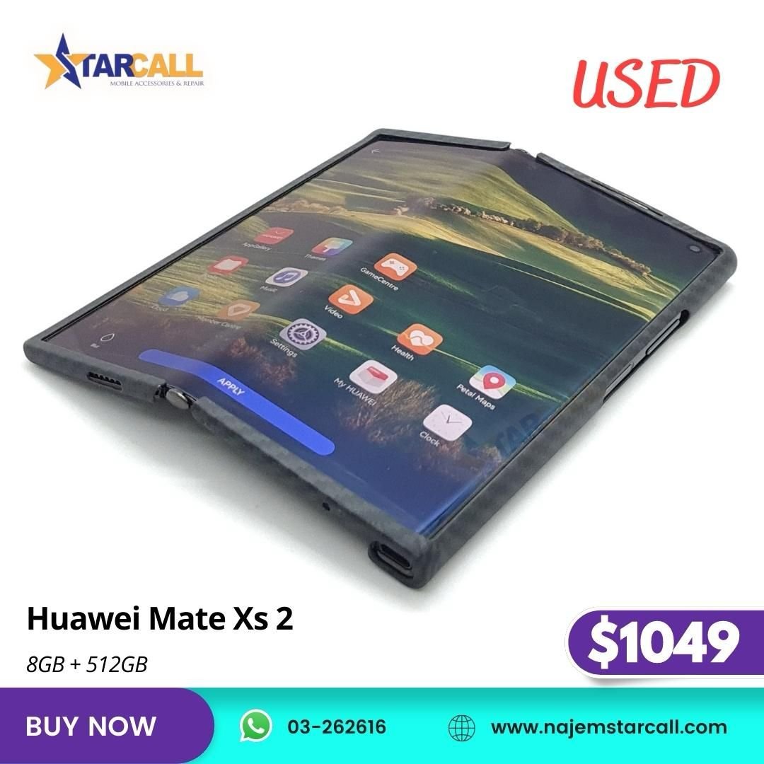 najemstarcall's tweet photo. Used huawei mate Xs 2 like new
Check now
Contact us on : 03-262616
Delivery all over lebanon
#new #news #trend #trends #starcall #huawei #mobile https://t.co/bl2MJM5zVB