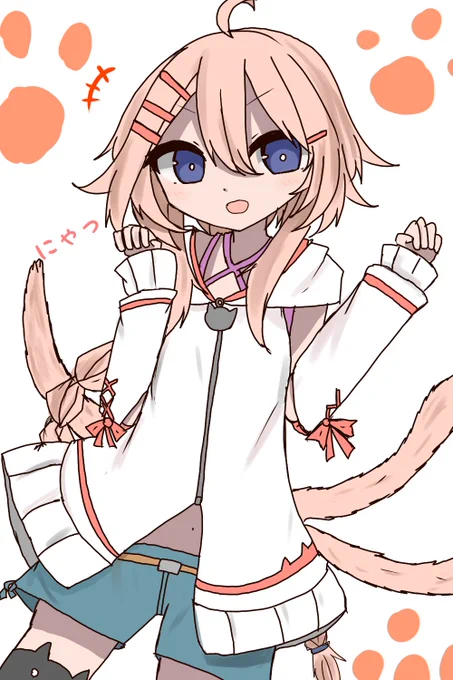 #うりゅしいらすと ねこ描いた