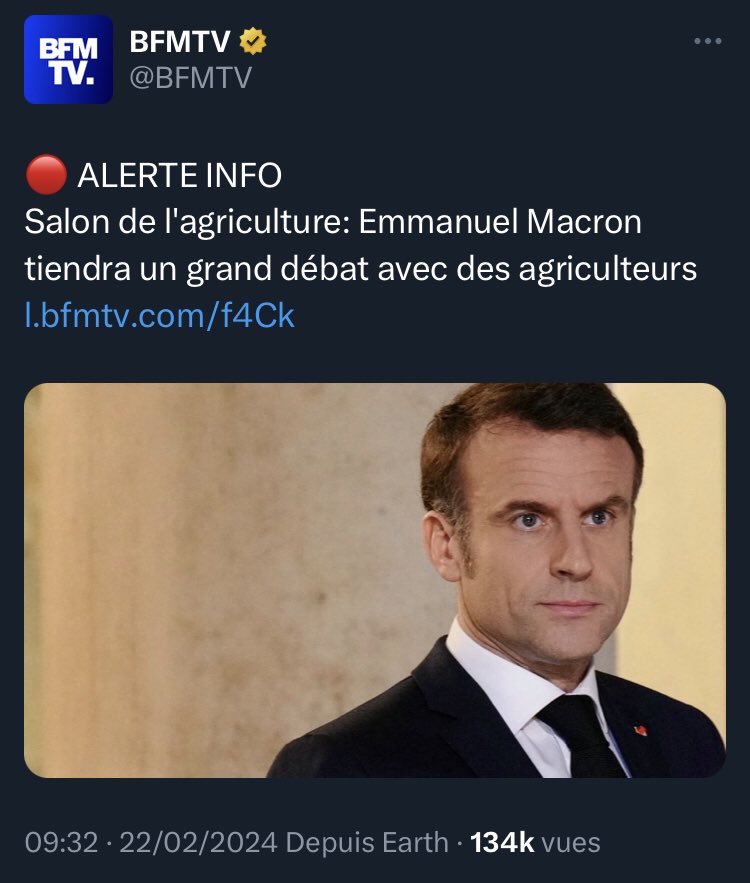 Il y a vraiment des agriculteurs qui vont accepter de participer à ce genre de mascarade ??? 🤡🤡🤡

➡️ @FNSEA ?
➡️ @coordinationrur ?
➡️ @JeunesAgri ?

#SalonDeLagriculture #Macron #GrandDébat