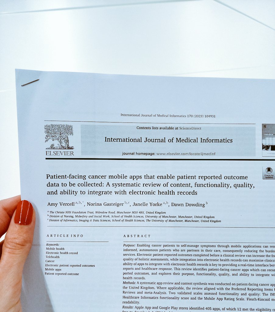 Norina Gasteiger, PhD (@norinagasteiger) on Twitter photo Great discussion of <a href="/vercelli83/">Amy Vercell</a>'s paper at this mornings Division of Informatics, Imaging & Data Sciences PhD journal club! So much critical thinking about whether app reviews can truly be systematic & key technical information authors need to report ππ¬ Great discussion of <a href="/vercelli83/">Amy Vercell</a>'s paper at this mornings Division of Informatics, Imaging & Data Sciences PhD journal club! So much critical thinking about whether app reviews can truly be systematic & key technical information authors need to report ππ¬