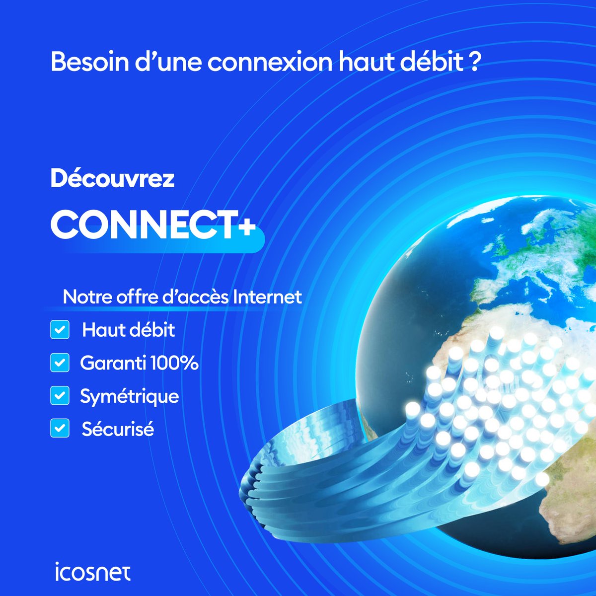 icosnet1's tweet photo. Vous êtes une PME, disposant d'un budget limité, mais vous cherchez à bénéficier d'une connexion symétrique, professionnelle, et accompagnée d’un support technique compétent ? Optez pour notre offre CONNECT+, spécialement conçue pour répondre à vos besoins professionnels des PME! https://t.co/LtszRJGVxW