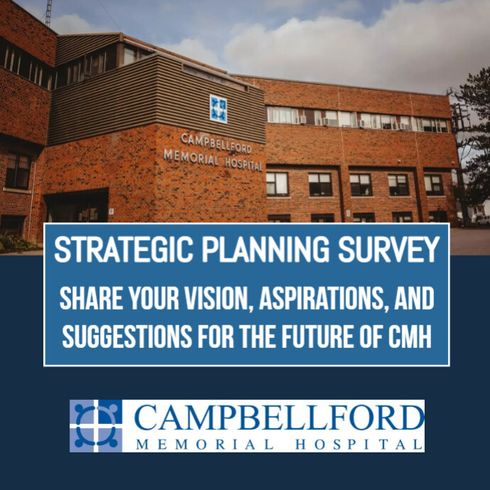 Campbellford Memorial Hospital (@campbellfordh) on Twitter photo There's still time to have your say in our strategic planning process.  Take our community survey and share your vision for the future of CMH.
surveymonkey.com/r/FC3GQ8Q There's still time to have your say in our strategic planning process.  Take our community survey and share your vision for the future of CMH.
surveymonkey.com/r/FC3GQ8Q