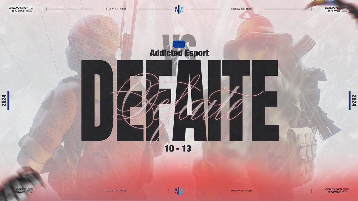 On finit la semaine en 0-2 😥
C'est loin d'être fini, on se garde pour les Playoffs ! 💪

#NNWIN #CounterStrike2 #ESEAOPEN