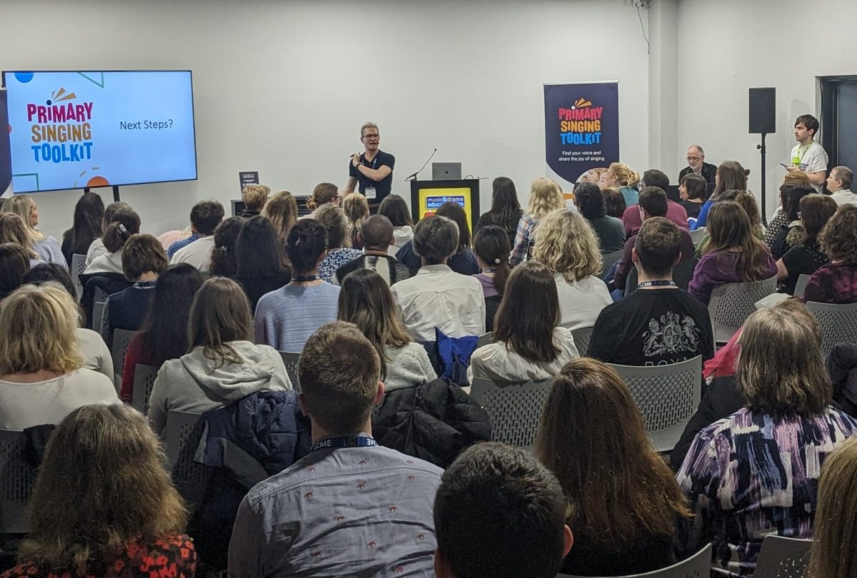 A joyful fun &amp; interactive #PrimarySingingToolkit session this morning with a packed audience! Please keep using &amp; sharing the resource to spread the joy of singing in schools! 🎶 #MDEE24 
👉ism.org/pst