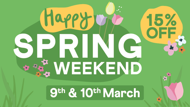 Join us as we bring in spring on Saturday 9th and Sunday 10th March at our centres with a blooming brilliant 15% off garden furniture, barbecues, water features, gardening tools AND outdoor plants! Terms apply. Visit our website to find out more! ☺️🌻🌷

i.mtr.cool/btfmfpgzuj