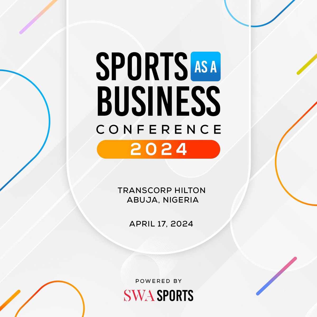 Announcement: My wife, the CEO & Founder of @SWASportsAfrica, Aisha Habibu El-Rufai and her magnificent team present to you the inaugural ‘Sports As A Business Conference 2024’. The high-level dialogue event seeks to explore opportunities,and strategize innovative solutions that
