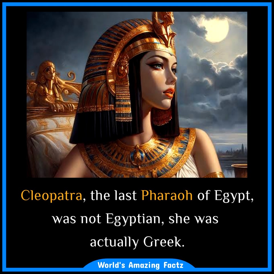 #History Facts: #Cleopatra, the last Pharaoh of #Egypt was not Egyptian. She was actually #Greek. #Macedonia #Greece #archaeology #ancient