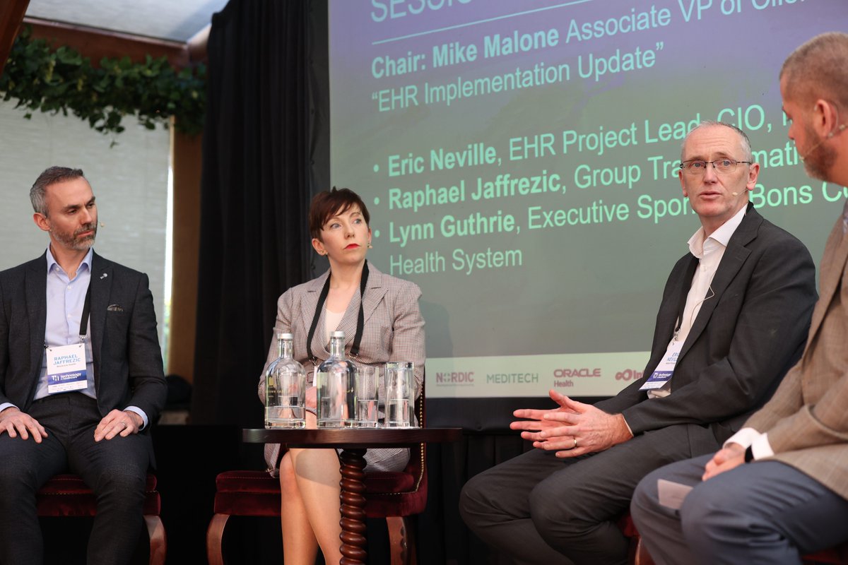 InvestnetEvents's tweet photo. For our last Session EHR – Moving towards a Paperless Hospital, we start with Round Table chaired by @Malonemjm, Associate VP of Client Services, @MEDITECH, responsible for the strategic priority of leveraging digital across Ireland’s newest private hospital group.
#TechHealth24 https://t.co/Lp7MBAUTIW