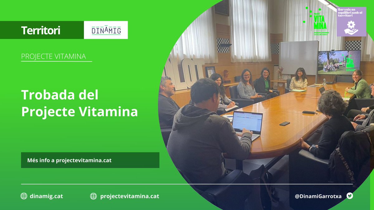DinamiGarrotxa's tweet image. #Territori l➡️Els territoris del #projectevitamina acordem iniciar la tercera fase del #projecte per millorar d&apos;una manera innovadora els programes i serveis de #DesenvolupamentLocalIntegral.