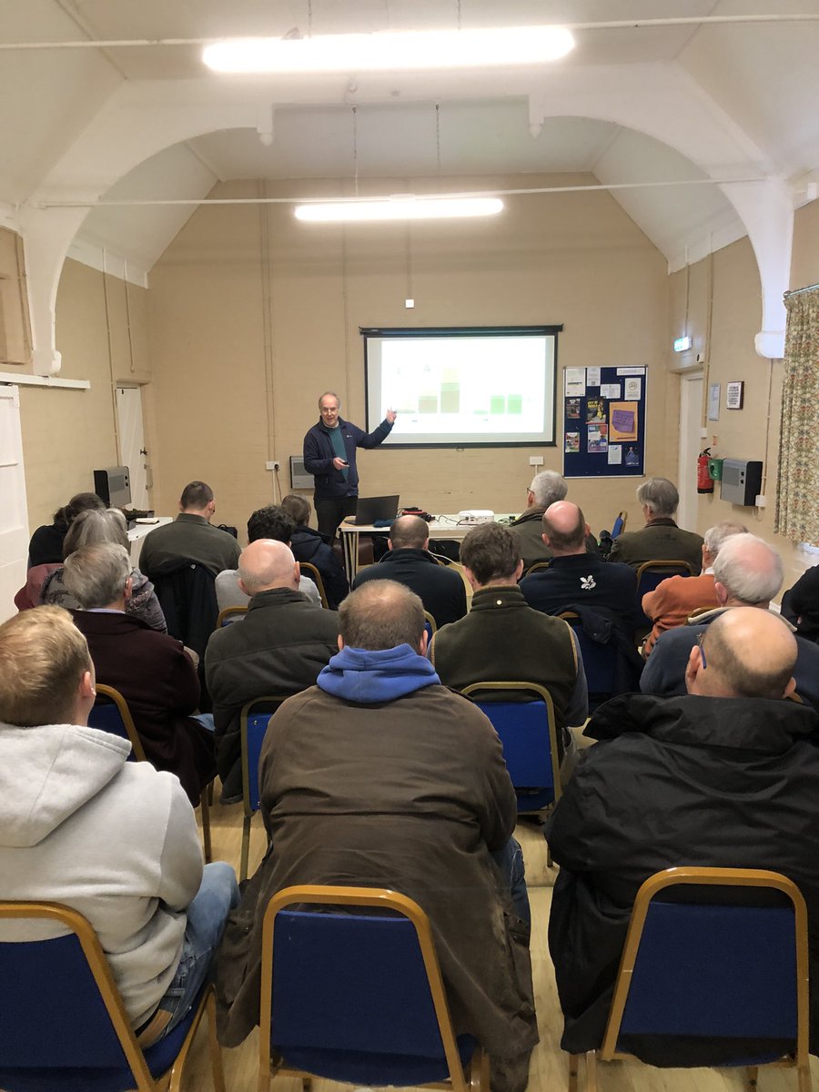 This morning, we were in a village hall, feeding back baseline results to farmers involved in our participatory research on regenerative agriculture &amp; hearing their views on the next steps <a href="/CityKat75/">Katherine Berthon</a> <a href="/healthyfood_h3/">Healthy Soil, Healthy Food, Healthy People (H3)</a> @cambridge_uccri