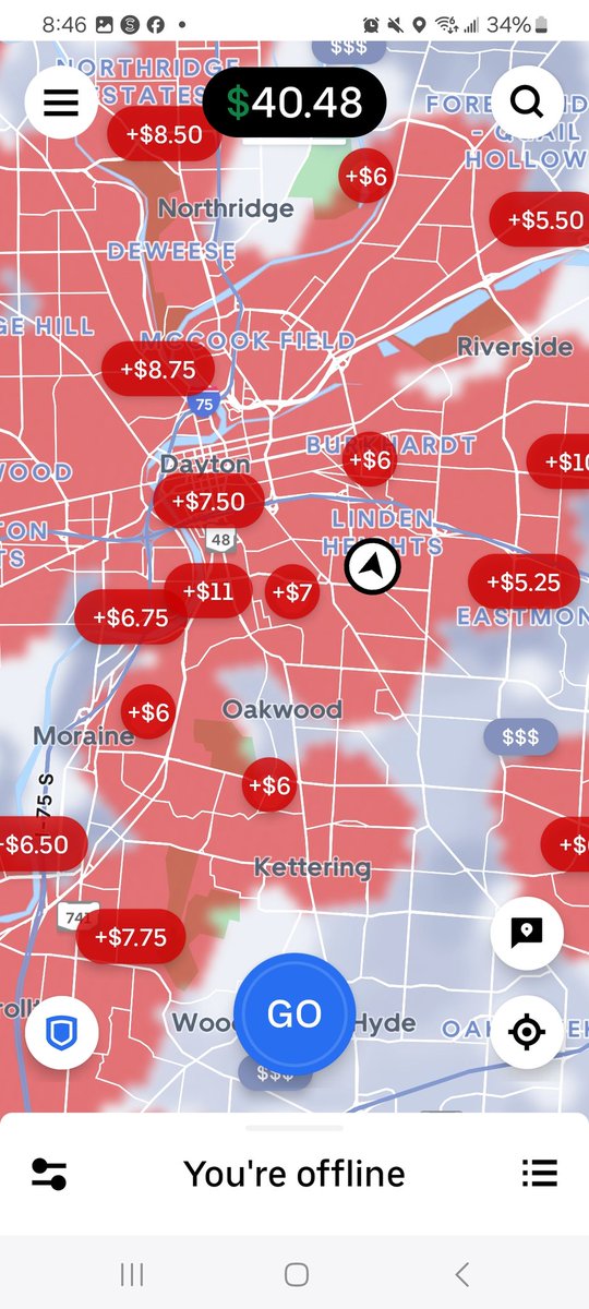 Since most rideshare drivers are currently without mobile networks, cities across the US are in major surge mode. If you are a driver with working mobile data, this is the time!

#attoutage #Verizon #uber #lyft #outage #leavetheworldbehind
