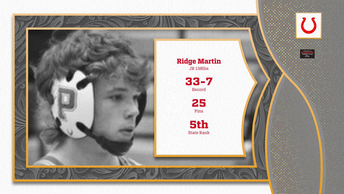 Our 1st State Qualifier is Junior Ridge Martin, Ridge has a Career Record of 90-34, He is a First time qualifier.