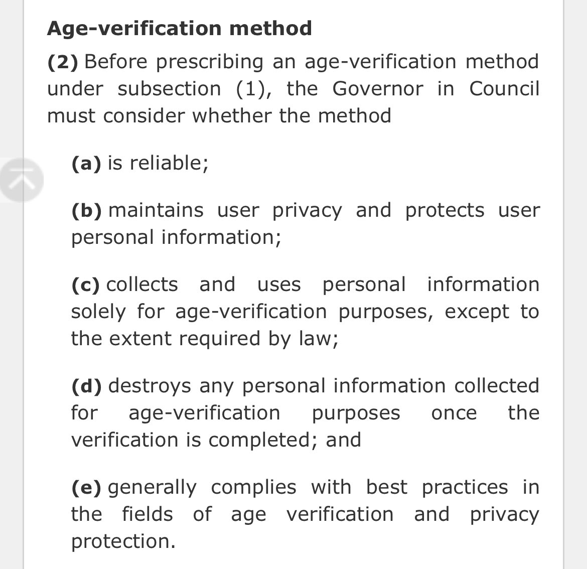 Eric_OTooleMP's tweet photo. @AndrewLawton @JeffSomething6 @MMward9 Clicking a box is already mandatory, it wouldn’t qualify. No current method meets the age verification methods as none are reliable. The only method would be a govt led #CPCDigitalID https://t.co/MJUkTBxsGM