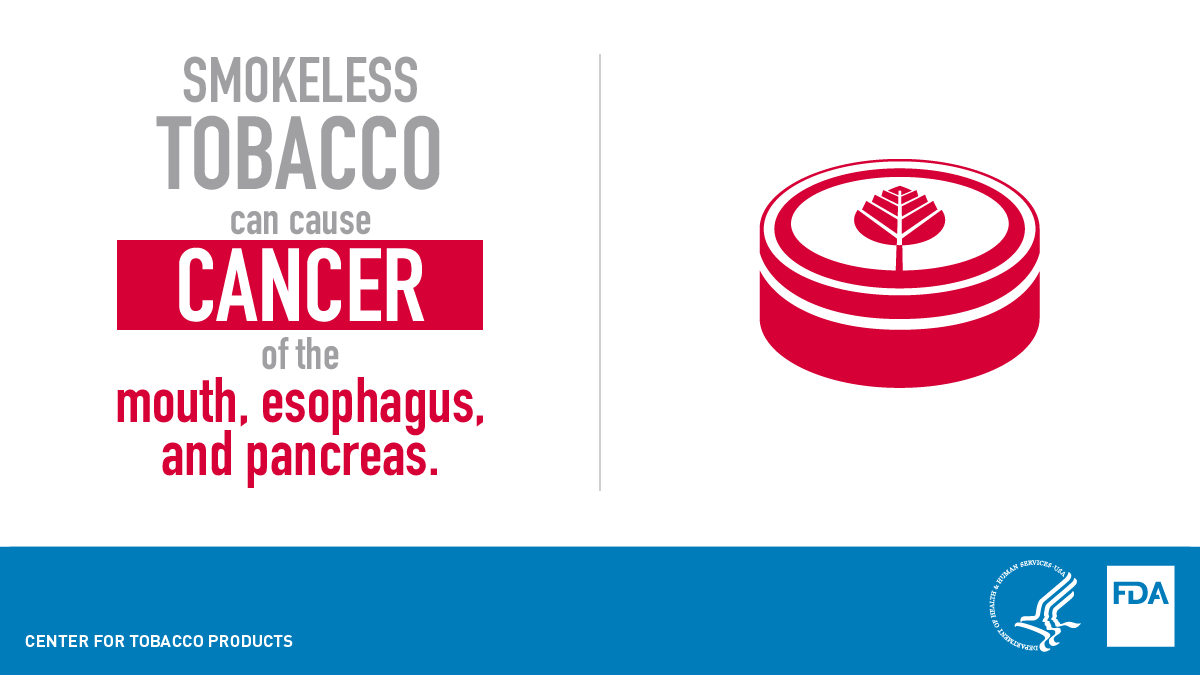Smokeless tobacco can cause cancers of the mouth, esophagus and pancreas.  During the Great American Spit Out, get the facts about smokeless tobacco  and find out how to get help quitting: https://t.co/qxsQvnxUX0
