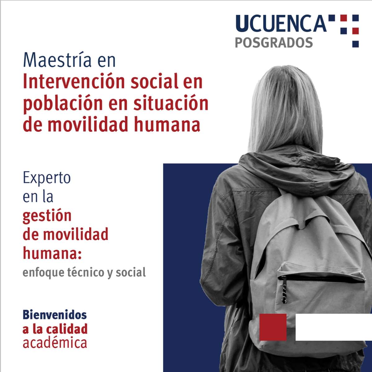 🔵 Única maestría en brindar herramientas para intervenir en población en situación de movilidad. 
🔵 Intervención- Investigación-Acción-Participativa (IAP). 
Inscríbete ahora: posgrados.ucuenca.edu.ec/posgrados/maes…
📆 Inicio de clases: 25 de abril 
#Maestría #educacion