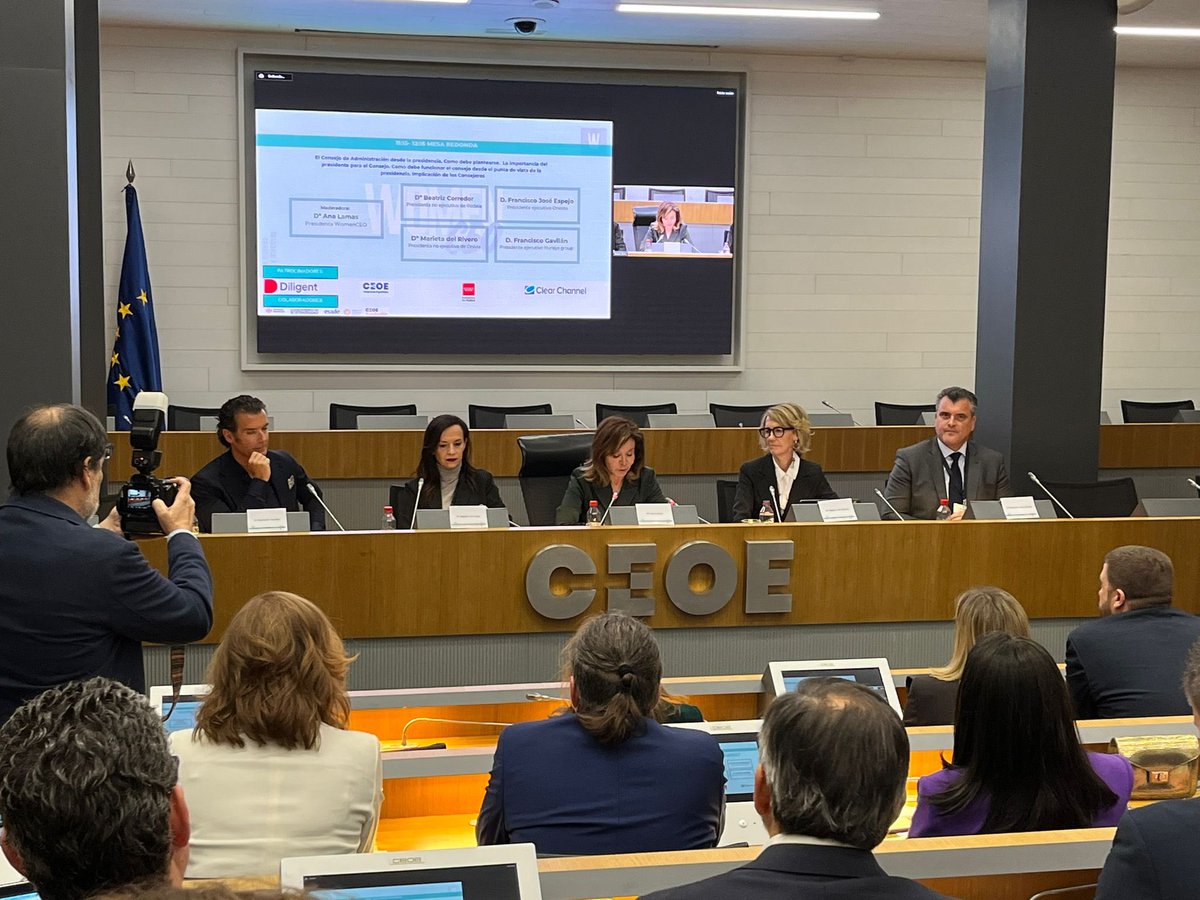 Beatriz Corredor (@beatrizcorredor) on Twitter photo Siempre es enriquecedor debatir sobre #GobiernoCorporativo y nuevas tendencias en Consejos de Administración, como la creciente importancia de la Comisión de Sostenibilidad, tan relevante en @Redeia
Mi enhorabuena a <a href="/womenceo_es/">womenceo_es</a> por la #XIJornadaBuenGobierno Siempre es enriquecedor debatir sobre #GobiernoCorporativo y nuevas tendencias en Consejos de Administración, como la creciente importancia de la Comisión de Sostenibilidad, tan relevante en @Redeia
Mi enhorabuena a <a href="/womenceo_es/">womenceo_es</a> por la #XIJornadaBuenGobierno