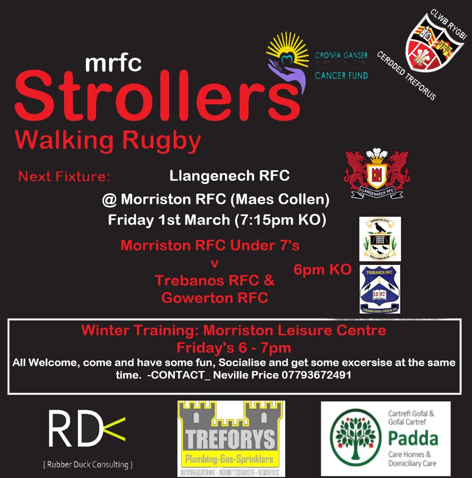 Crocks and Tots. @RfcMorriston @CommunityOsprey @RFCLlangennech @TrebanosRFCJuni @gowertonrfc