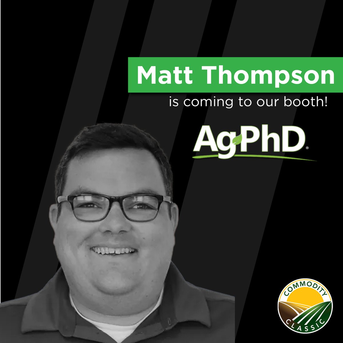 Attending Commodity Classic next week? Come see us and Matt Thompson from @AgPhDMedia at booth #6439 next Thursday at 1:00 PM!