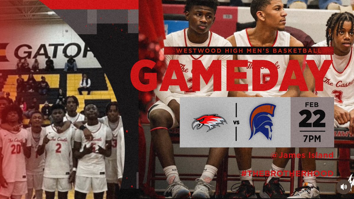 GAME-DAY - 3rd Season Playoffs: Round 3 🆚 James Island 🕠: 7 pm 📍James Island #TheBrotherhood ❤️🖤