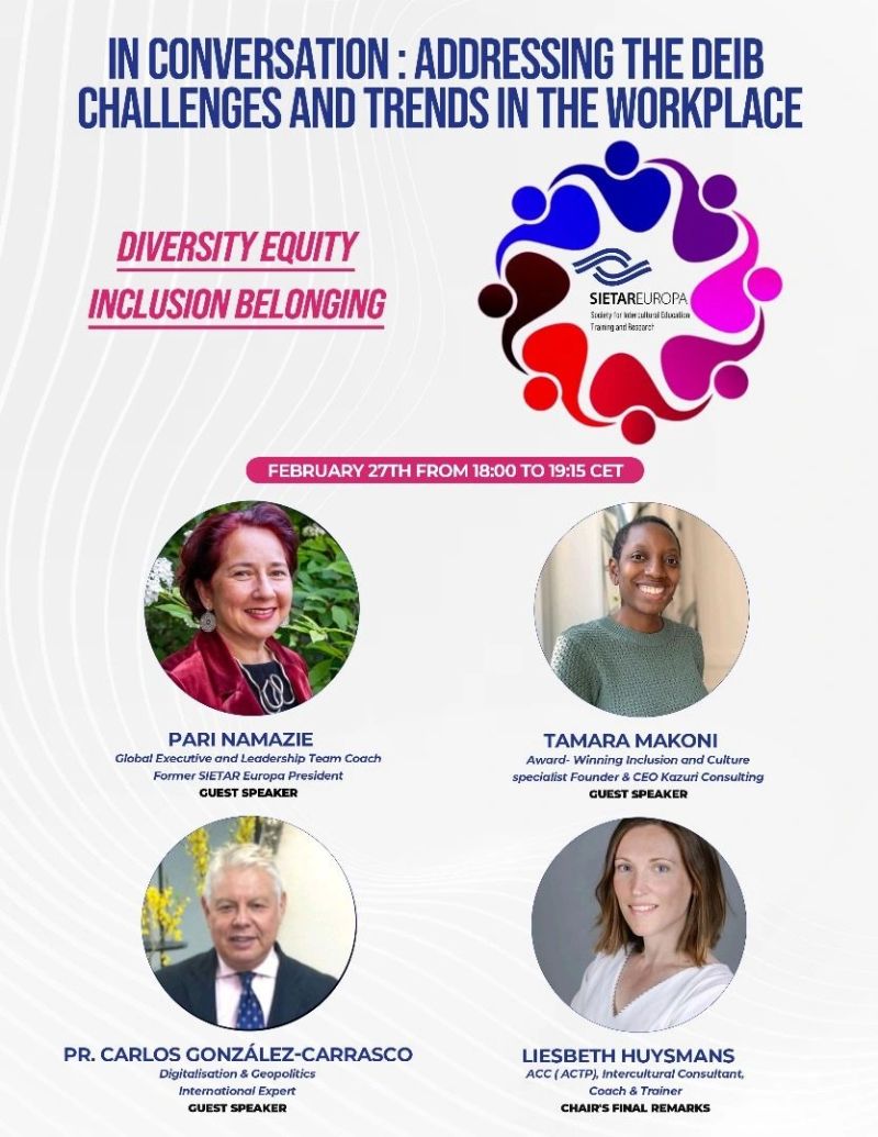 We are excited to invite you to the upcoming session of the SIETAR Global DEIB Learning series, where we delve into crucial conversations surrounding Diversity, Equity, Inclusion, and Belonging (DEIB) in the workplace. 🔗REGISTER: bit.ly/49NdEOp