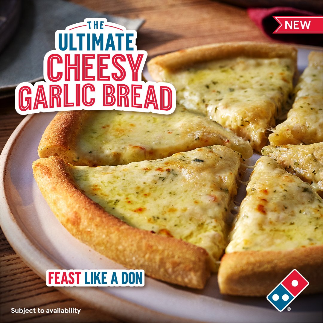 We're officially OBSESSED with the brand new, limited edition Ultimate Cheesy Garlic Bread! 🤩

Tap to order! 👉 dominos.co.uk