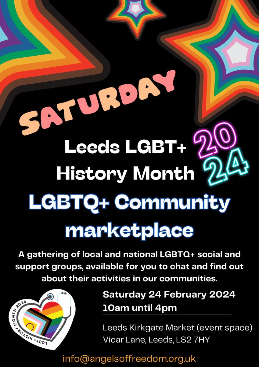 LGBTQ+ Community Marketplace event this Saturday at Leeds Kirkgate Market!