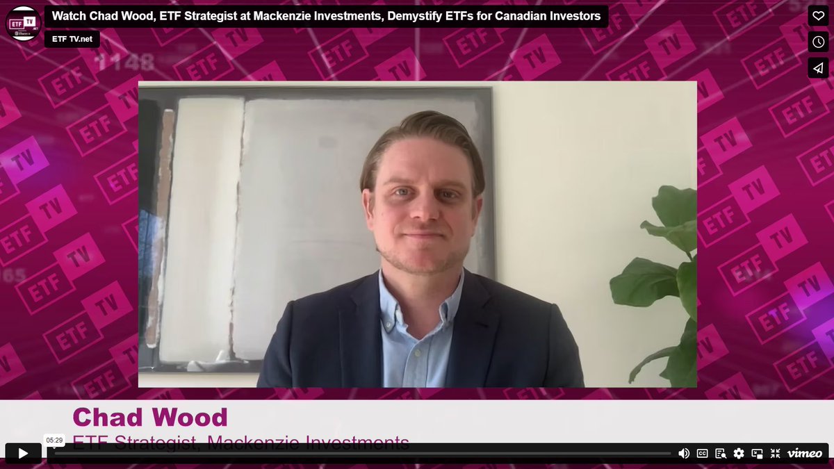 Watch Chad Wood at <a href="/MackenzieInvest/">Mackenzie Investments</a> join <a href="/tv_etf/">ETF TV</a> to Demystify ETFs for Canadian Investors with @DeborahFuhr &amp; Margareta Hricova #PressPlay 
etftv.net/watch-chad-woo…