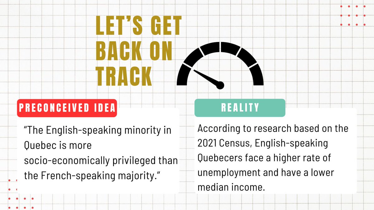 The data from the 2021 Census also showed that English speaking Quebecers were more likely to experience poverty compared to Francophones in the province. #PreconceivedIdeas #Myths #Stereotypes  #QCAnglos  #FactCheck