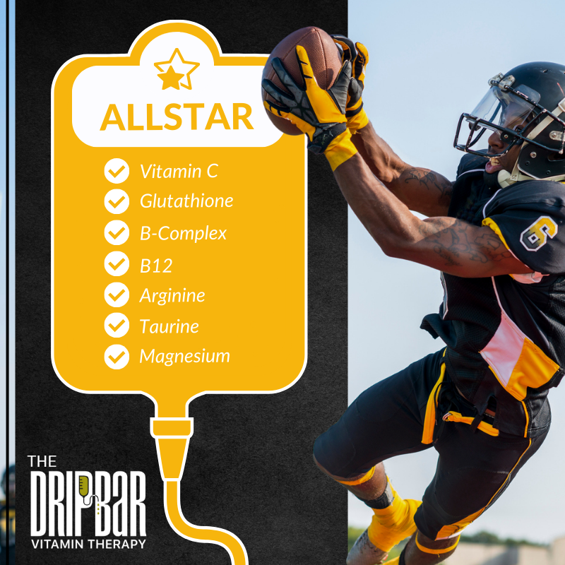 dripbarfoxboro's tweet photo. Elevate your game with the ALLSTAR IV Drip! (Our products are not intended to diagnose, treat, cure, or prevent any disease. Please see FDA Disclaimer on our website.) #TheDRIPBaRFoxboro #Foxboro #Allstar #VitaminTherapy #IVDrips #Fitness #Athletes https://t.co/BlD9gwFbis