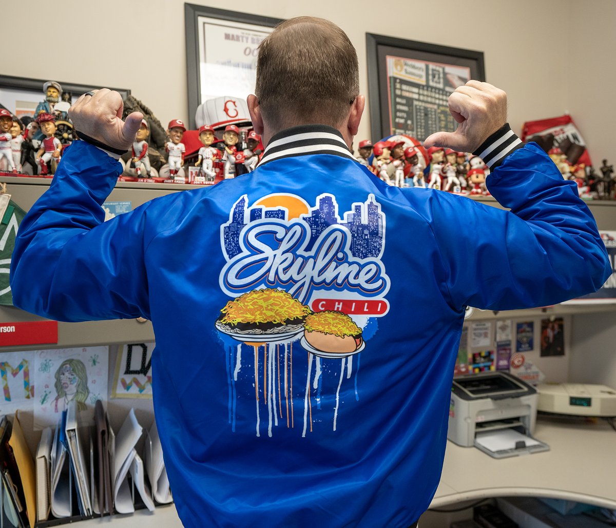 Happy National Chili Day! You know we'll be celebrating at Skyline tonight for dinner. You can get one of these retro jackets at skylinechiliretail.com #SkylineParter #NationalChiliDay @Skyline_Chili