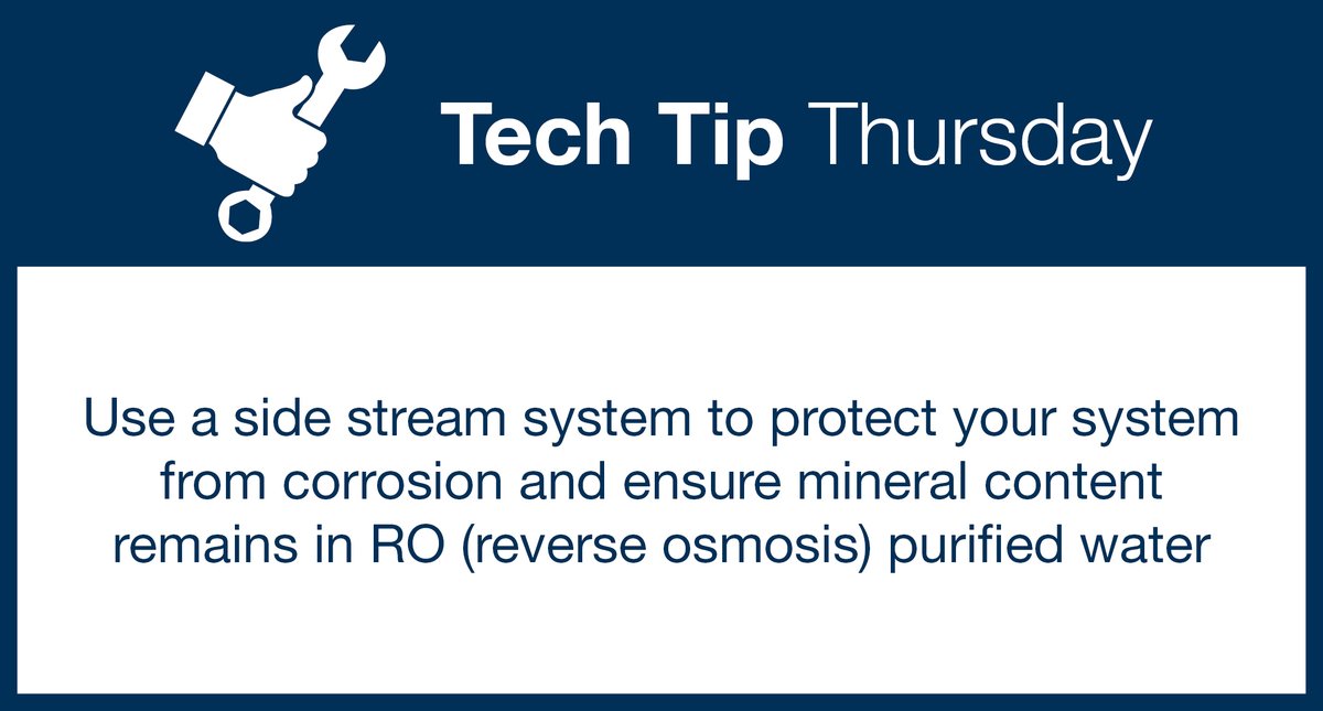 PVIWaterHeaters's tweet image. To protect your system from corrosion, use a side stream system to ensure some mineral content remains in RO (reverse osmosis) purified water. Learn more: ow.ly/fXhn50QyMOX #PVI #TechTipThursday #SideStreamSystem