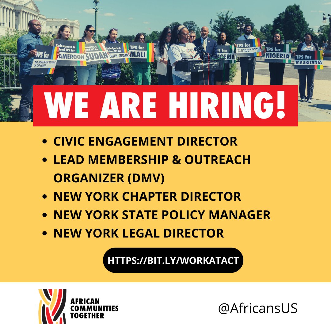 📢 We're hiring throughout for key policy, organizing, and legal positions! APPLY TODAY: lnkd.in/ePubJEub