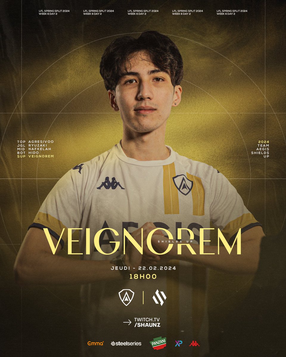 Team_Aegis_'s tweet image. ⚪️ JOUR DE MATCH - LFL 🟡

On ouvre cette nouvelle journée de compétition contre BDS, à 18h !

Plus le droit à l’erreur, la victoire est obligatoire si on veut espérer les playoffs 🤍💛

#ShieldsUp