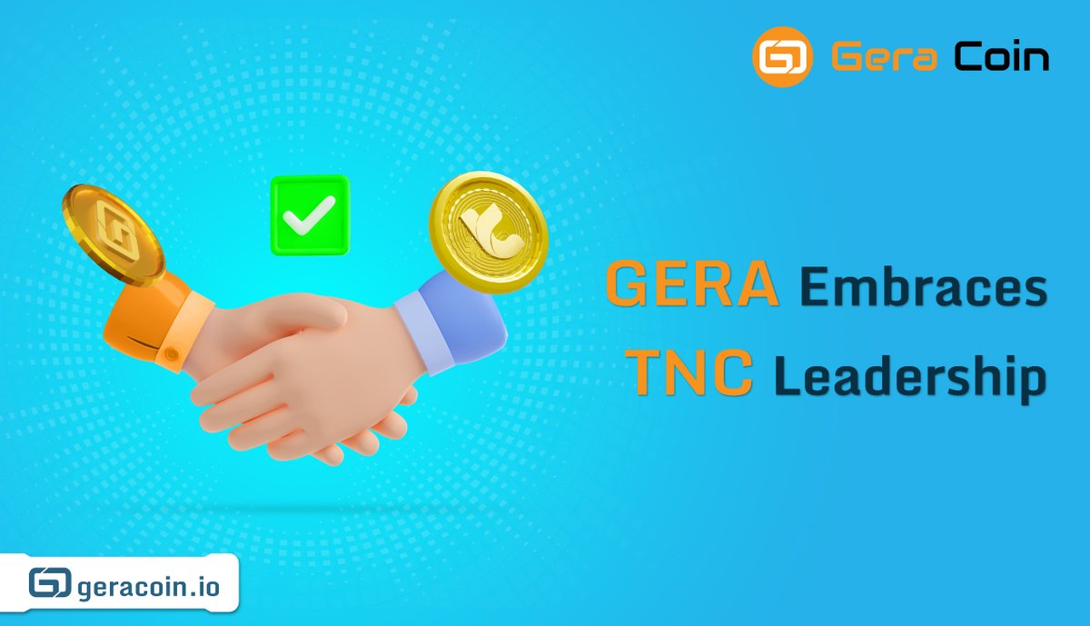 GeraCoin's tweet image. The esteemed TNC IT Group has acquired the GERA Foundation.

This strategic move combines GERA's crypto market leadership with TNC's global reach and resources.

Under the management and expertise of TNC, we aim to accelerate growth and innovation.

#Gera #GeraCoin #Announcement