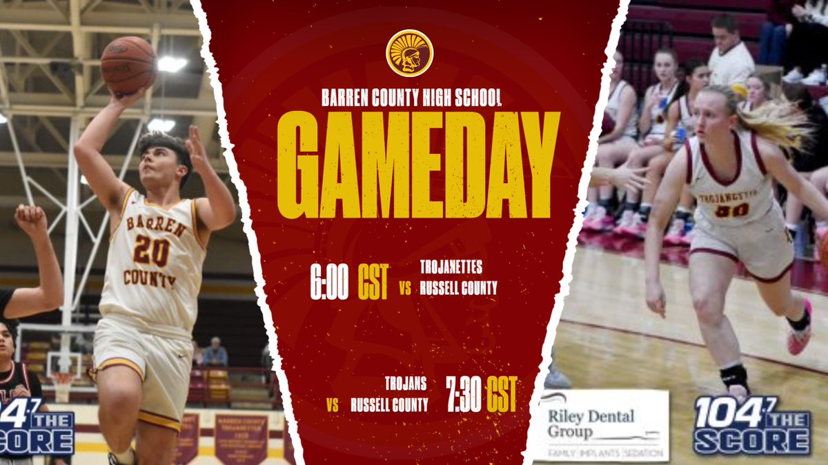 Final game of the regular season tonight as the Trojanettes &amp; Trojans host Russell County!  Girls tip off at 6:00.   #FightOn
📷: @1047thescore @jbrownespnky