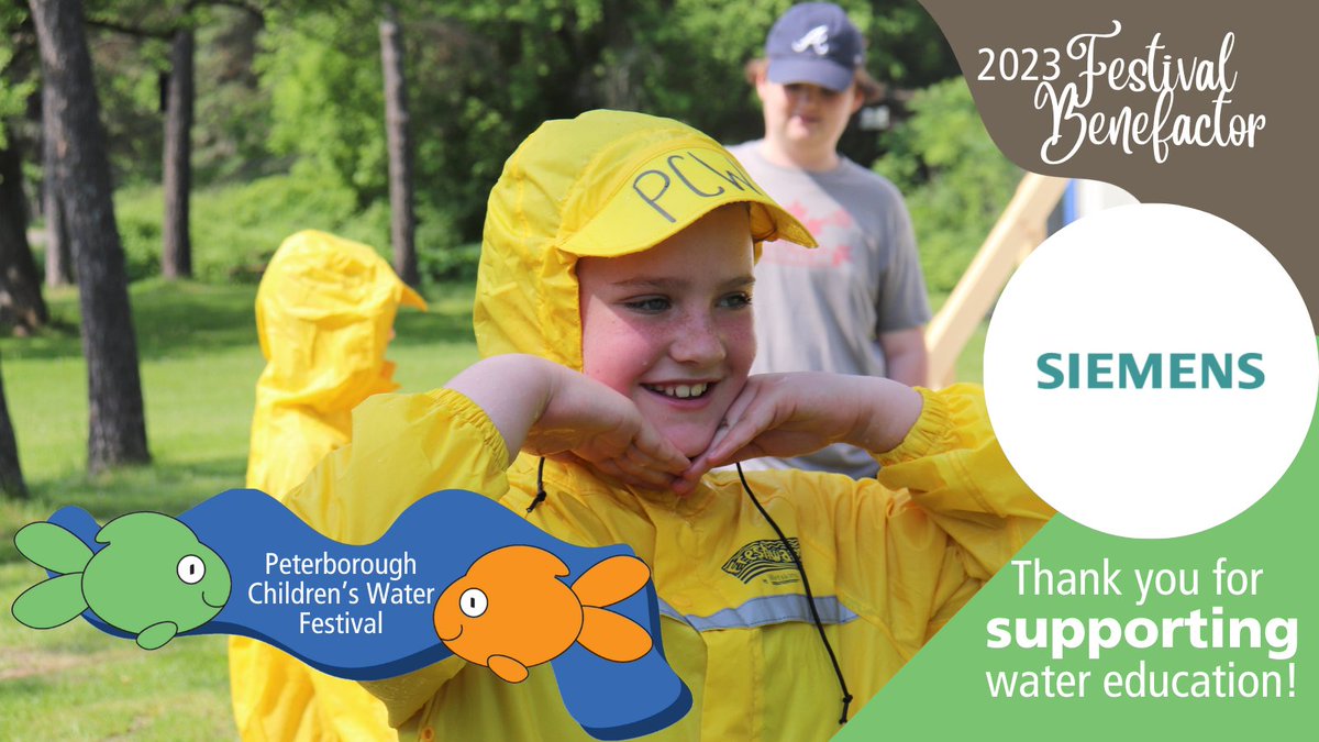 Thank you/miigwetch to @Siemens for your support as Festival Benefactor of the 2023 #PCWF! We're making environmental education waves here in Peterborough! #ThankYouThursdays